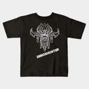 Demonhunter Crest (White) Kids T-Shirt